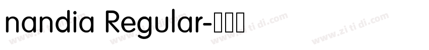 nandia Regular字体转换